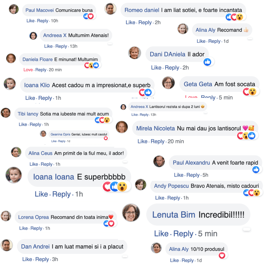 Colier Amore pentru iubita placat cu aur alb I