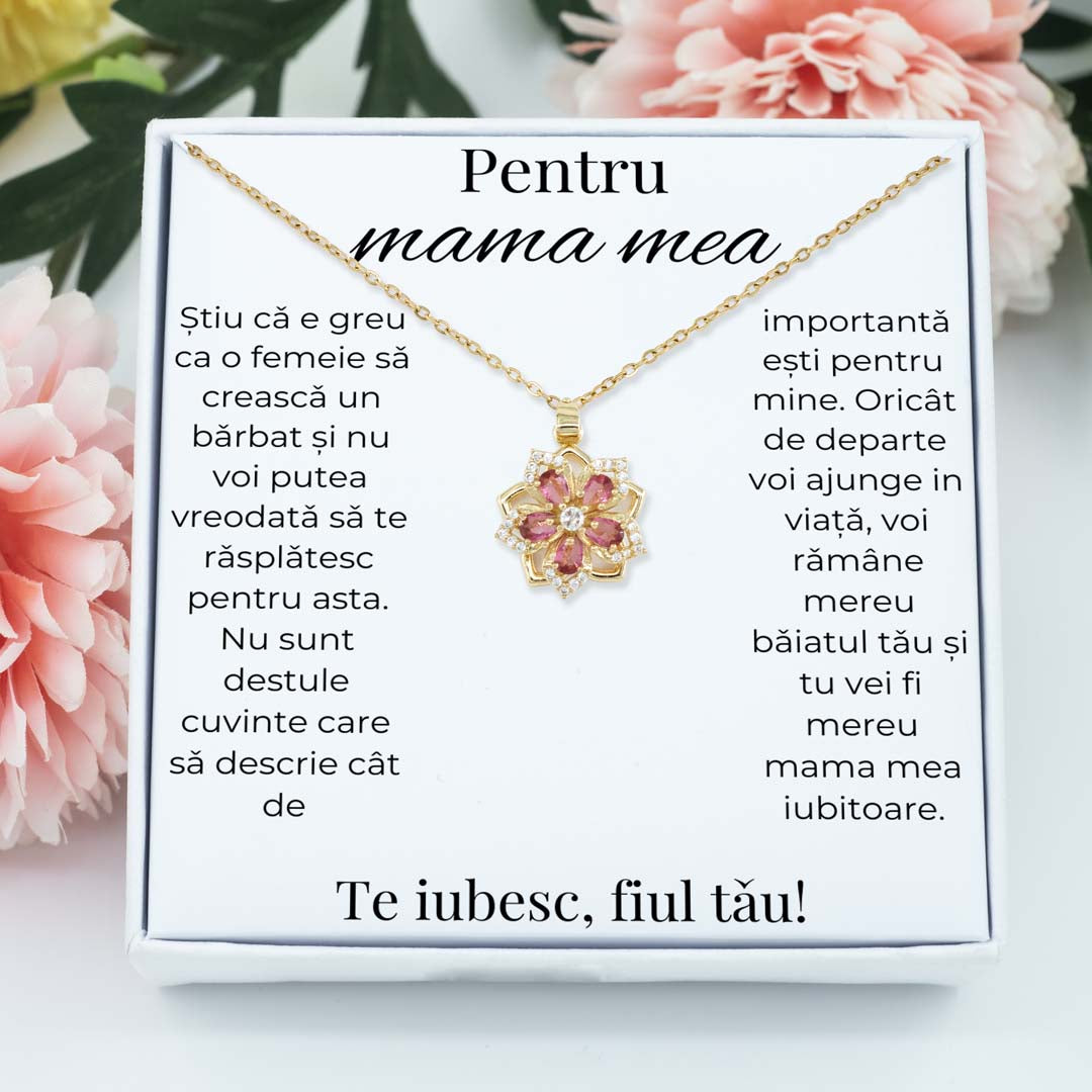 Colier Pink pentru mama