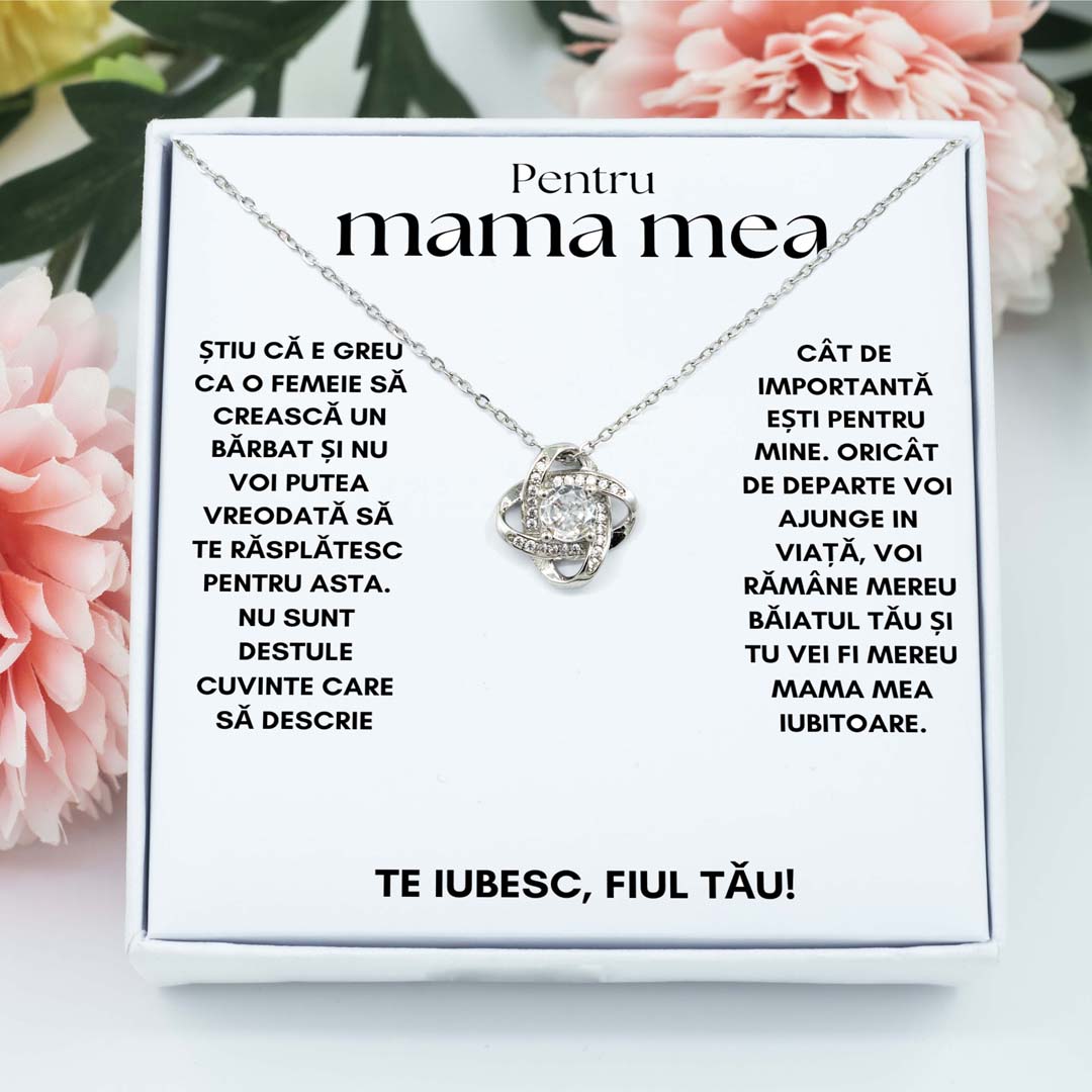 Colier din argint Amore pentru mamă II comanda speciala