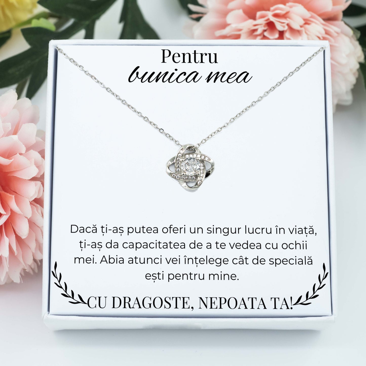 Colier din argint Amore pentru bunicǎ