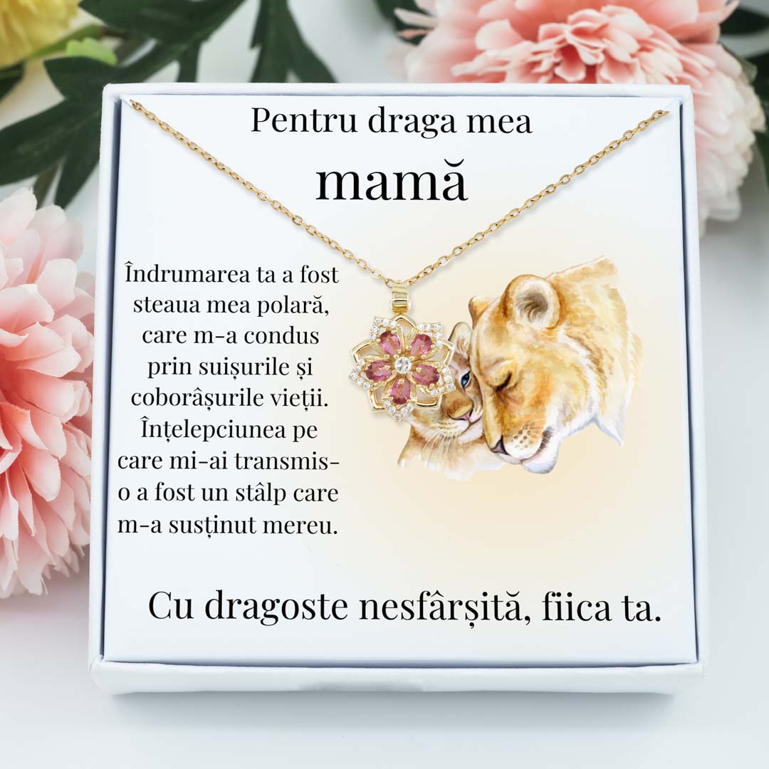 Colier Pink pentru mama