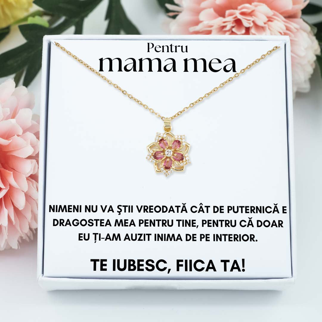 Colier Pink pentru mama