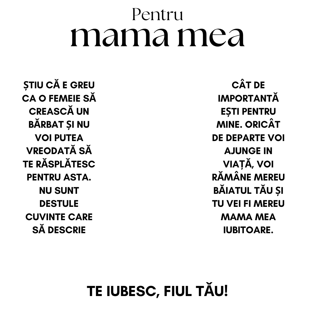 Colier din argint Amore pentru mamă II comanda speciala