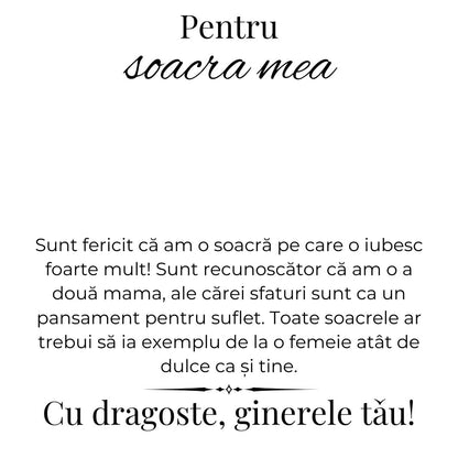 Colier pentru soacrǎ placat cu aur alb