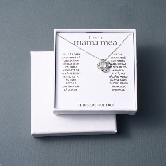 Colier din argint Amore pentru mamă !