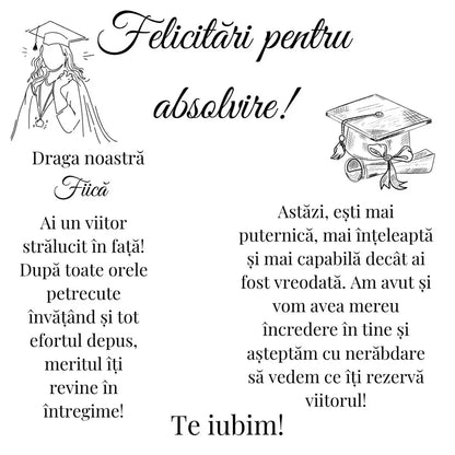 Colier pentru fiica ta cu pietre din zirconiu – cadou cu mesaj special