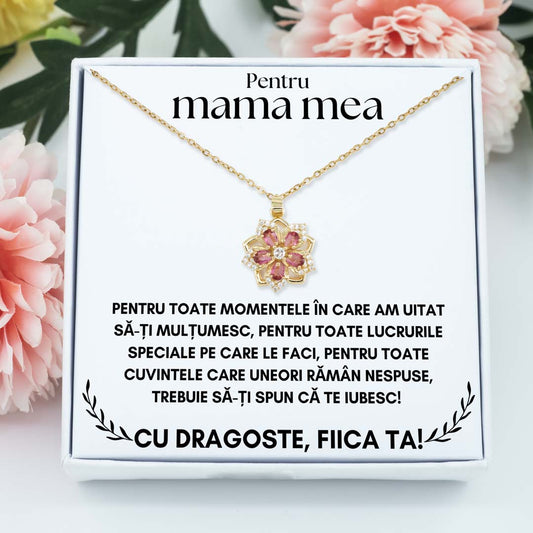 Colier Pink pentru mama
