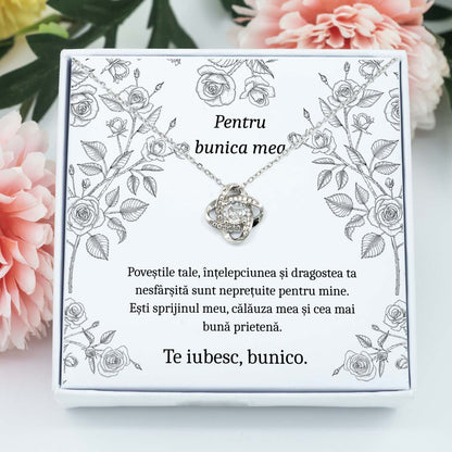 Colier pentru bunica ta cu pietre din zirconiu – cadou cu mesaj special