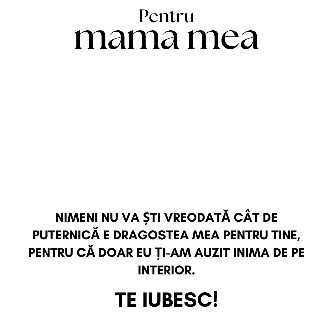 Colier Amore pentru mamă placat cu aur alb I